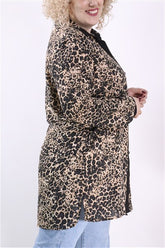 חולצה מנומרת חדשה- XXL